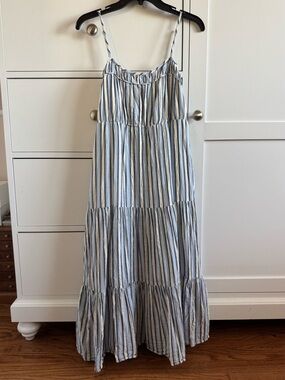 NWOT Aerie Striped Tiered Maxi Dress
